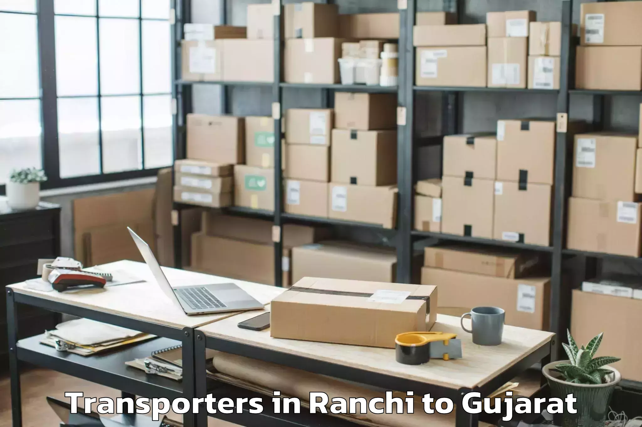 Top Ranchi to Sardarkrushinagar Dantiwada Ag Transporters Available